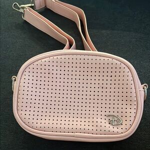 Disneyland pink pin trader cross body bag